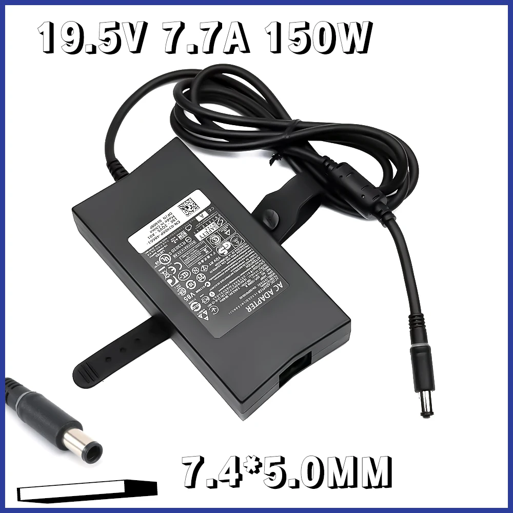 

19,5 В 7,7 А 150 Вт 7,4*5,0 мм DA150PM100-00 Зарядное устройство для ноутбука Dell Alienware M14X M15X Inspiron M1710 2320 5160 ADP-150RB PA-5M10