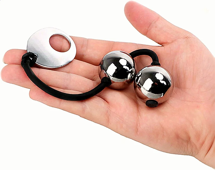 Metal Kegel Ball Kegel Exerciser Anal Beads Vagina Tighten Exercise Anus Plug Women Sex Toy Exerciser Metal Ben Wa Ball