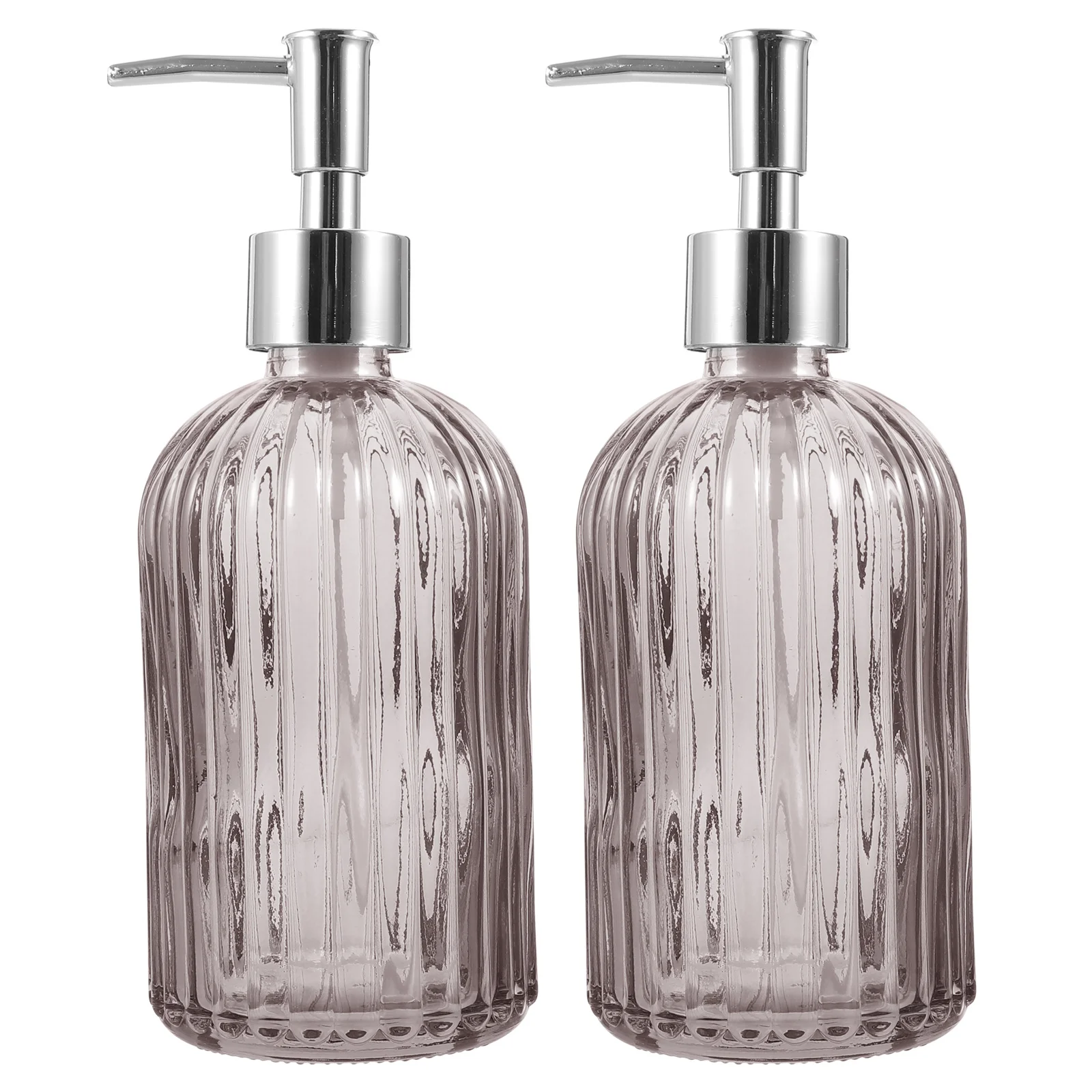 2 Stück Glas-Spenderflaschen, langlebig, für Shampoo, Lotion, Aufbewahrung, Pumpflaschen, tragbar, auslaufsicher, wiederverwendbar, Behälter für Reisen