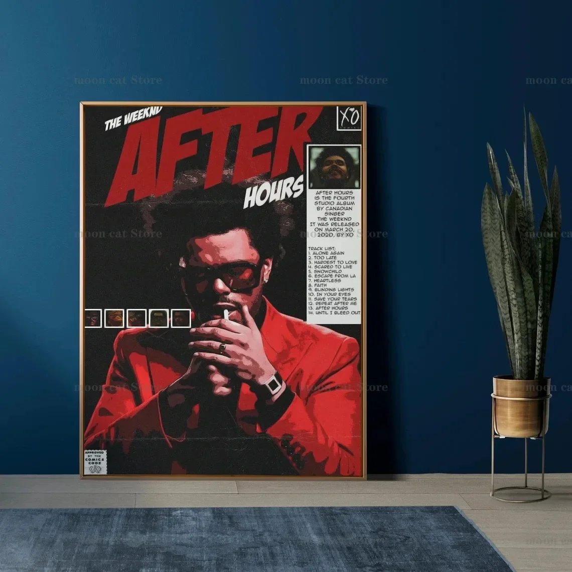 The Weeknd After Hours Til Dawn 2023 World Tour Poster Pictures Home Decor Fans Gift Pop Singer Music Album Cover Wall Art