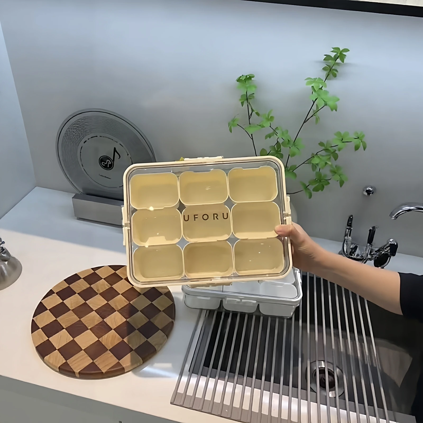 

Портативный контейнер для хранения мяса Food ade Sed, органайзер для продуктов, разделительная тарелка, пылезащитный бокс для домашней кухни