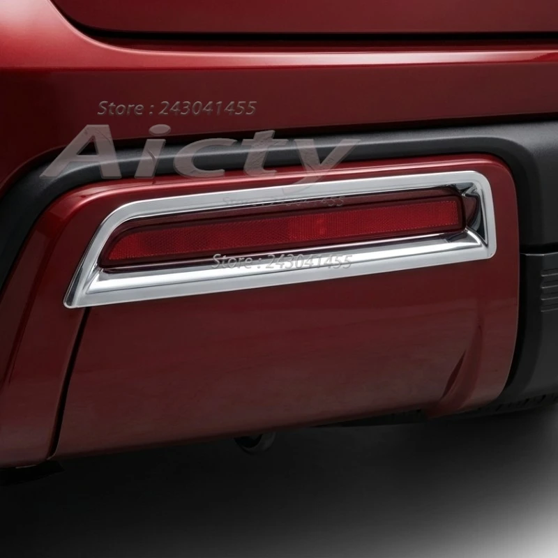 

For Nissan Armada Y63 2025 2026 ABS Chrome Exterior Rear Fog Light Lamp Cover Trim Auto parts Car modification