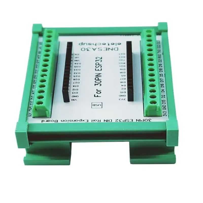 ESP32 DIN Rail Mount Base Plate with Screw Terminal Block Adapter Module for Arduino WiFi BT IOT - IC Integration view 3