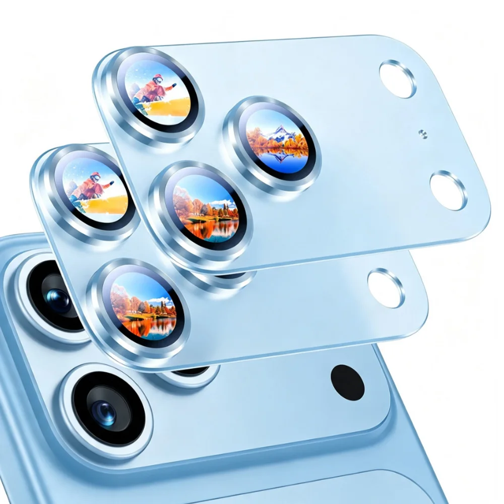 NNBILI 2 stuks camerabeschermers voor iPhone 18 Pro Max 17 Pro Max 18, duurzame metalen camerabescherming, volledige lensbescherming