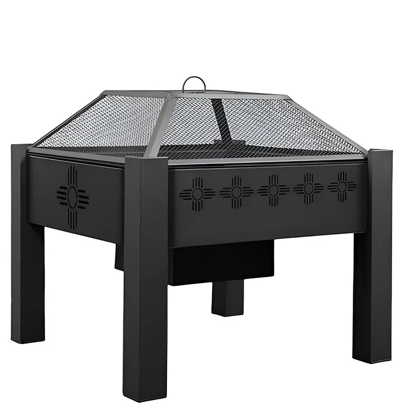 

Indoor Square Grill Charcoal Heating Brazier BBQ Table Household Carbon Grill BBQ Grill Patio Gril