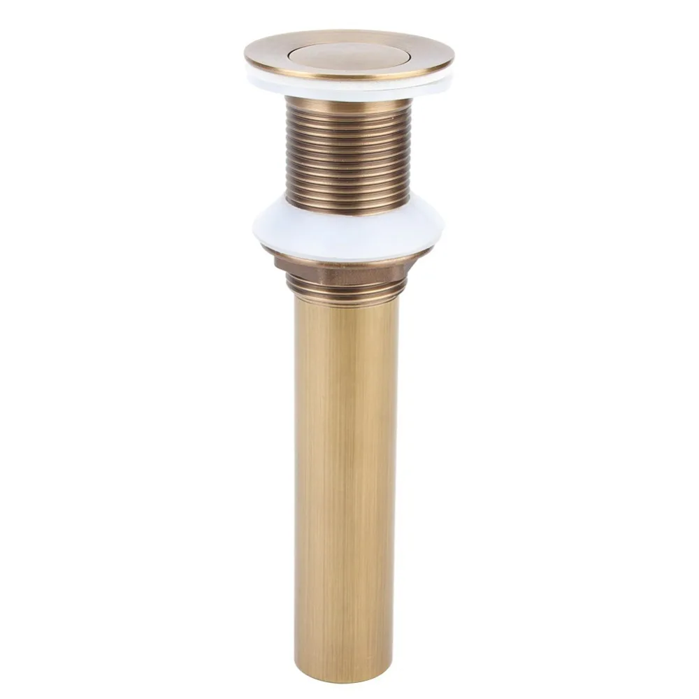 Brass Material Basin Drain Stopper Without Overflow Antique Brass Drain Stopper Flap Type Rust Proof Sink Drain Stopper