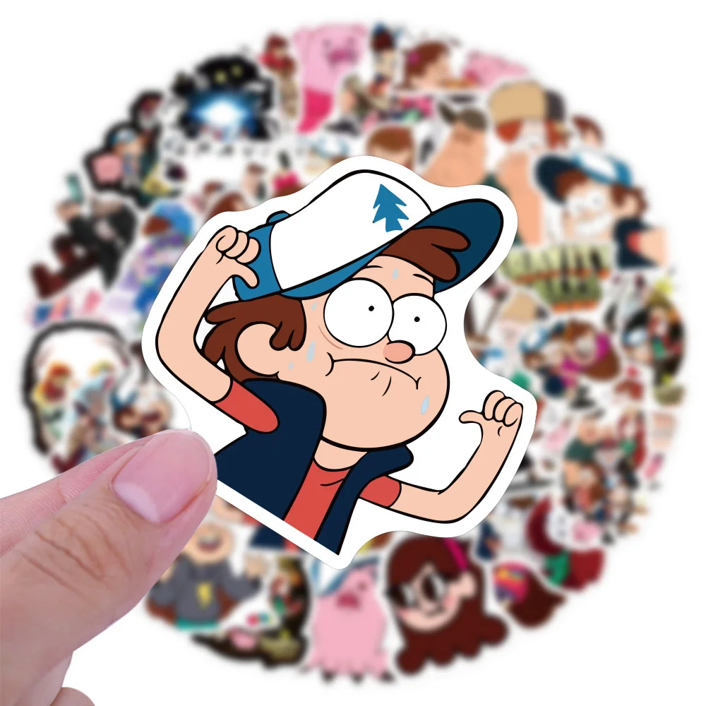 10/30/50pcs Disney Cartoon Gravity Falls Stickers for Kids Graffiti Laptop Motorcycle Skateboard Waterproof Anime Sticker Toys