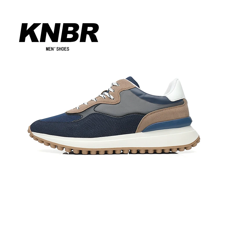 KNBR Sneakers Casual 2024 scarpe da ginnastica da uomo scarpe comode in pelle per camminare escursionismo Jogging Sport uomo scarpe da ginnastica