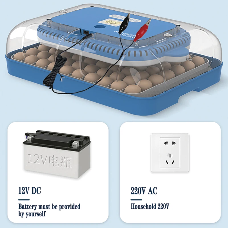 حاضنة البيض 70 قطعة حاضنة ذكية أوتوماتيكية بالكامل