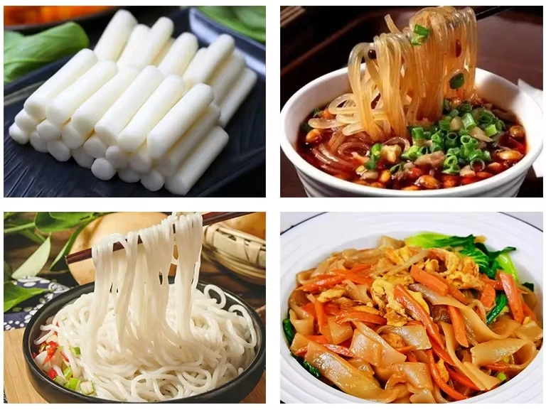 Hanbeter Automatic Rice Noodle Making Machine 60kg/h Pasta Extruder Eco-Friendly 220V Motor New for Restaurant Wood Case Kitchen