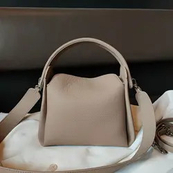 2024 New large soft cigarette bag women's large capacity handbag trend design Genuine leather shoulder crossbody bag