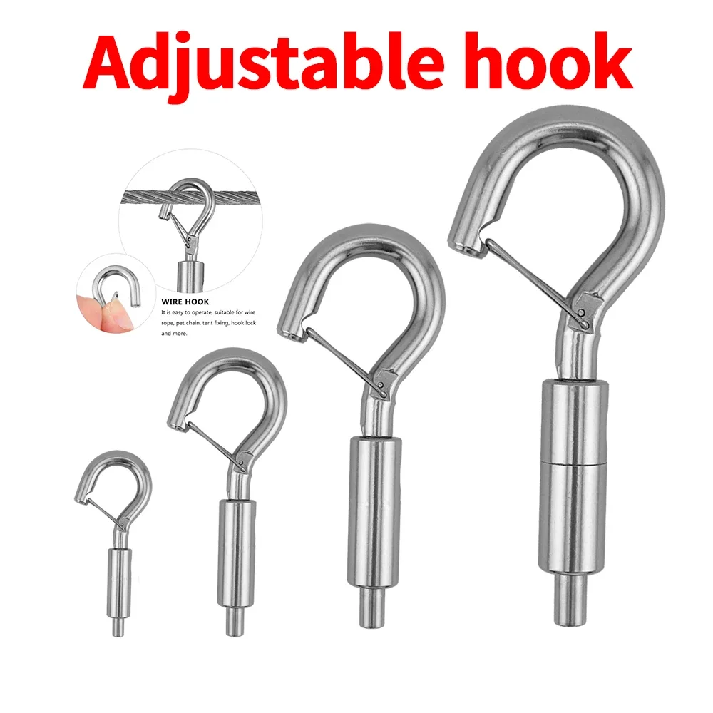 5-10PCS Wire Rope Spring Hook Adjustable Multifunction Hook For Hanging Tools Such As Gallery Art Paintings Decorative Lights