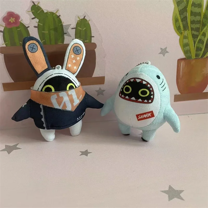 10cm Zenless Zone Zero Bangboo Plush Keychain The Bangboo Anby Nicole Demara Rabbit Plush Doll Key Chain Bag Pendant Toys Gift