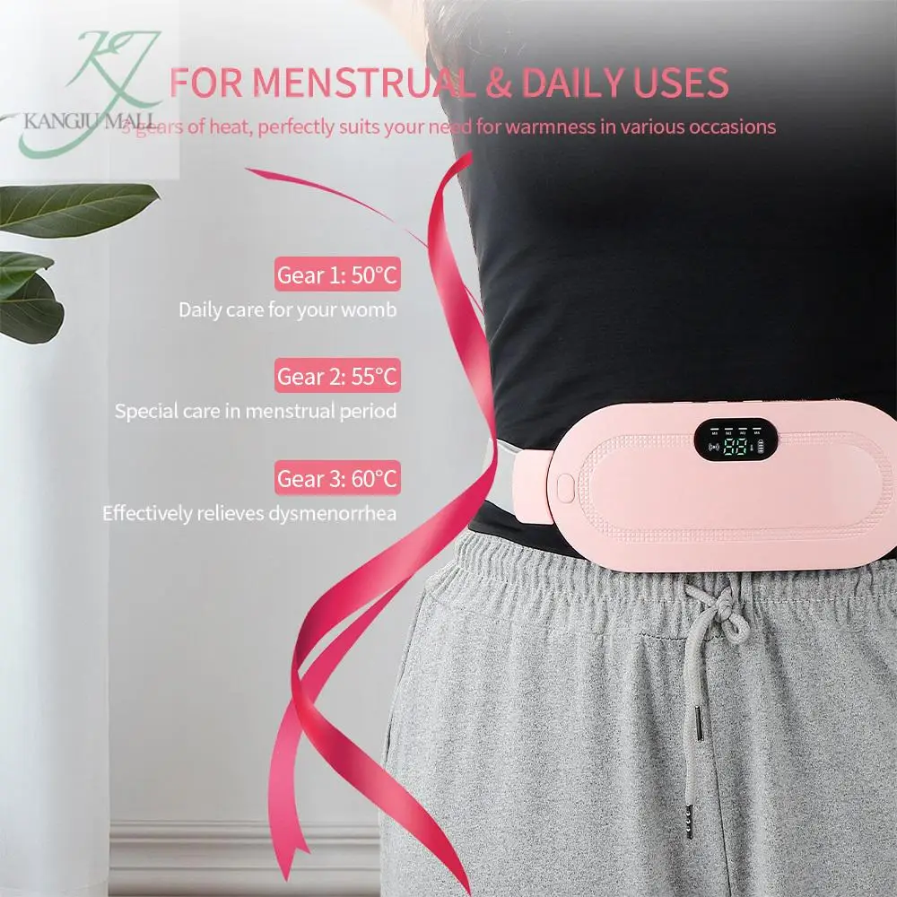 Menstrual Heating Pad Quickly And Effectively Relieve Stomach Pain Low Back Pain Uterine Acupoint Vibration Massage Belt