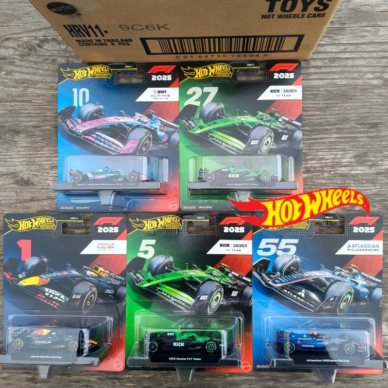 

New Hot Wheels Premium 2026 F1 Children Toys Hotwheels 2026 Formula One Collection 1:64 Car Model Boys Toys Alloy Collectible