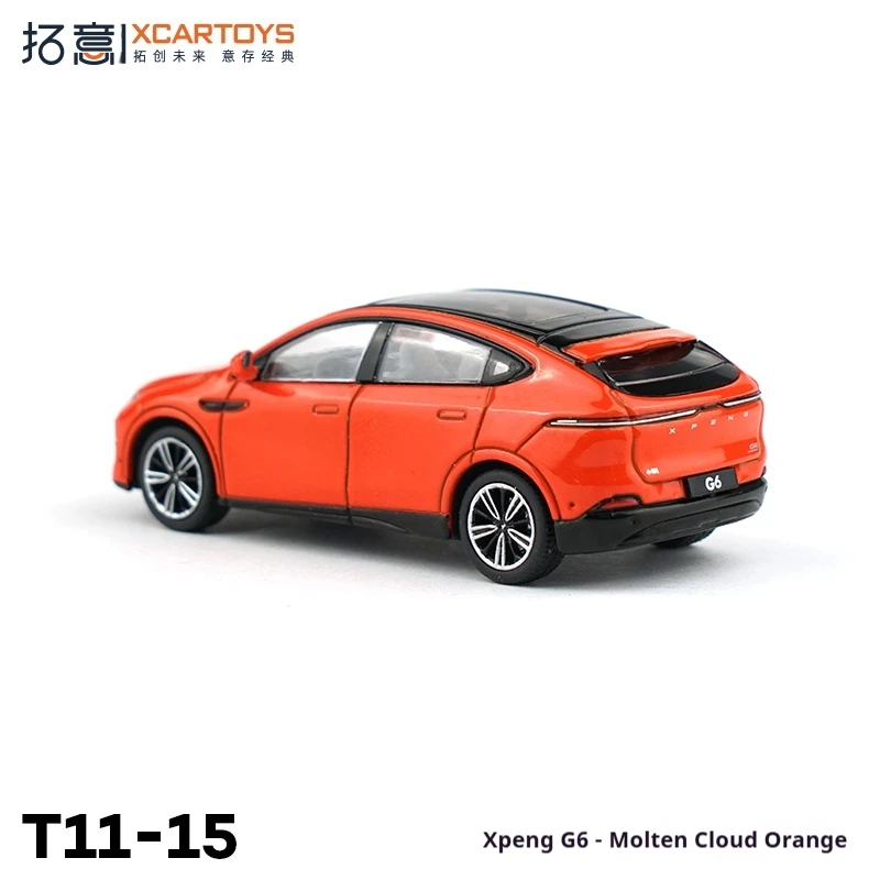 XCARTOYS 1/64 스케일 합금 자동차 모델 미니어처 다이캐스트 멜팅 클라우드 오렌지 비 원격 제어 모델 장난감 어린이를위한