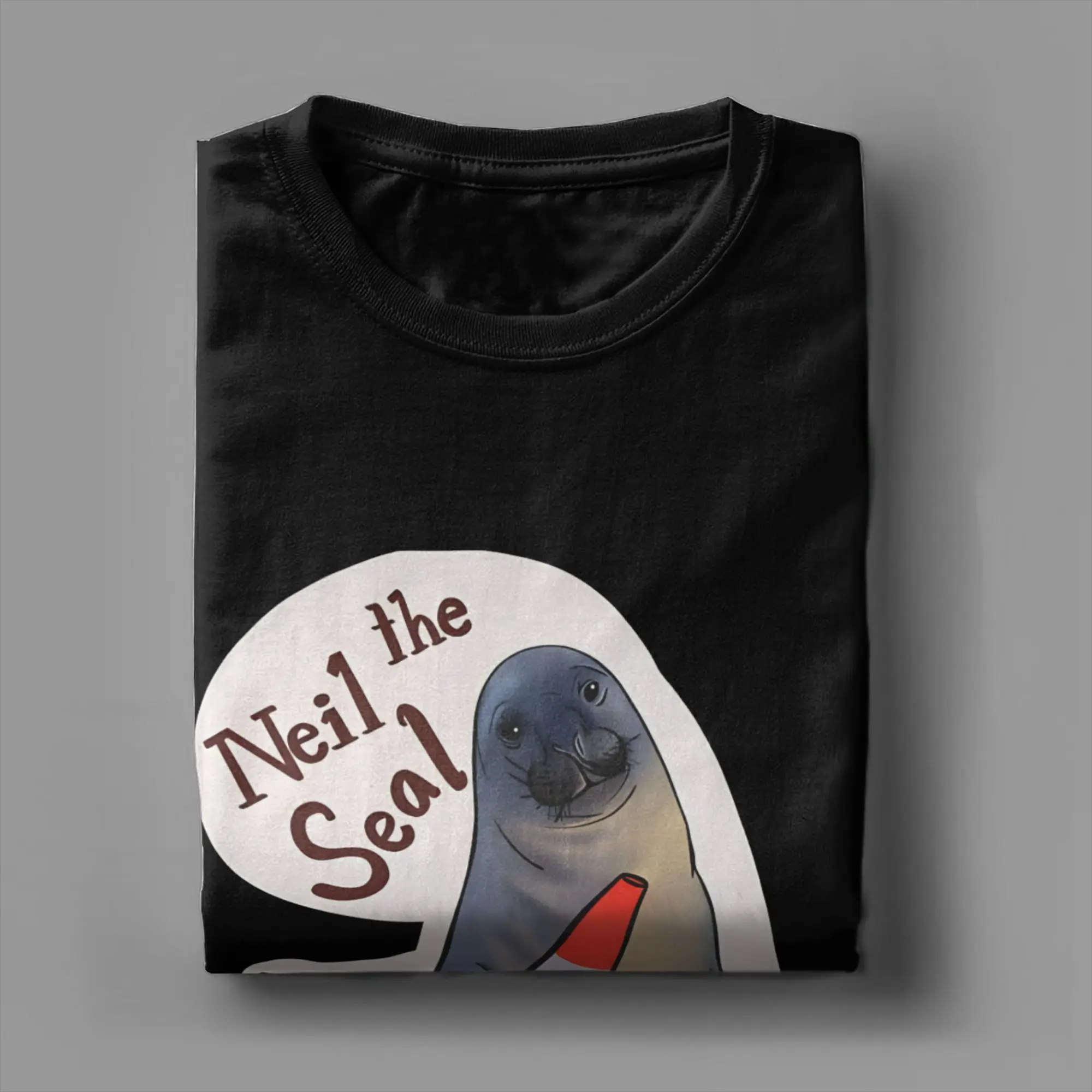 Cute Traffic Cone Neil The Seal T Shirt Summer  Fashion T-Shirts Cotton O Neck Plus Size Clothing Short Sleeve Vintage Tshirt