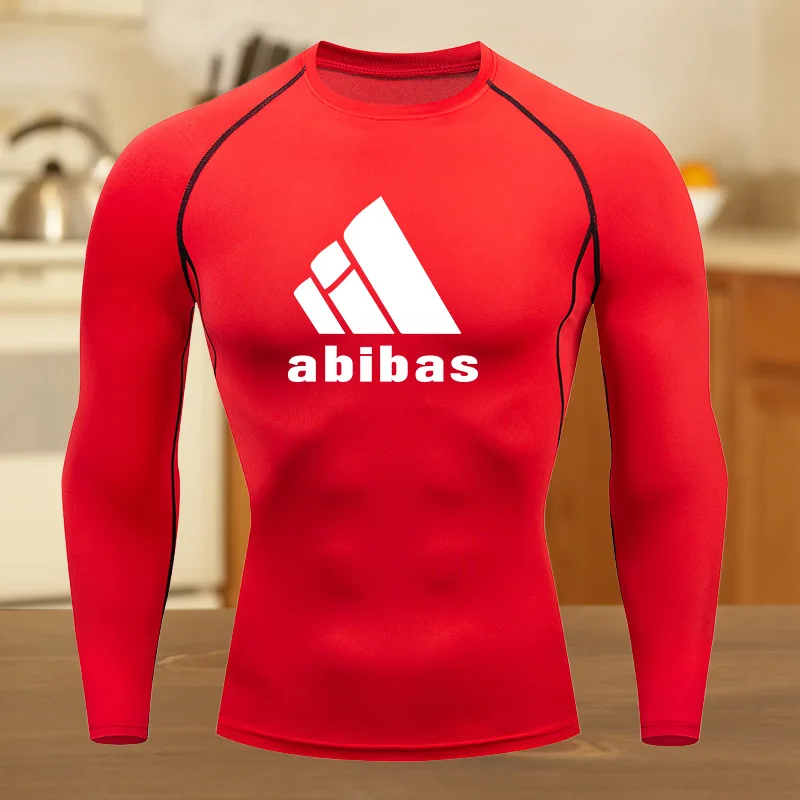 T-shirt a compressione atletica estiva da uomo T-shirt a maniche corte traspirante ad asciugatura rapida ad alta elasticità con palestra grafica da corsa audace