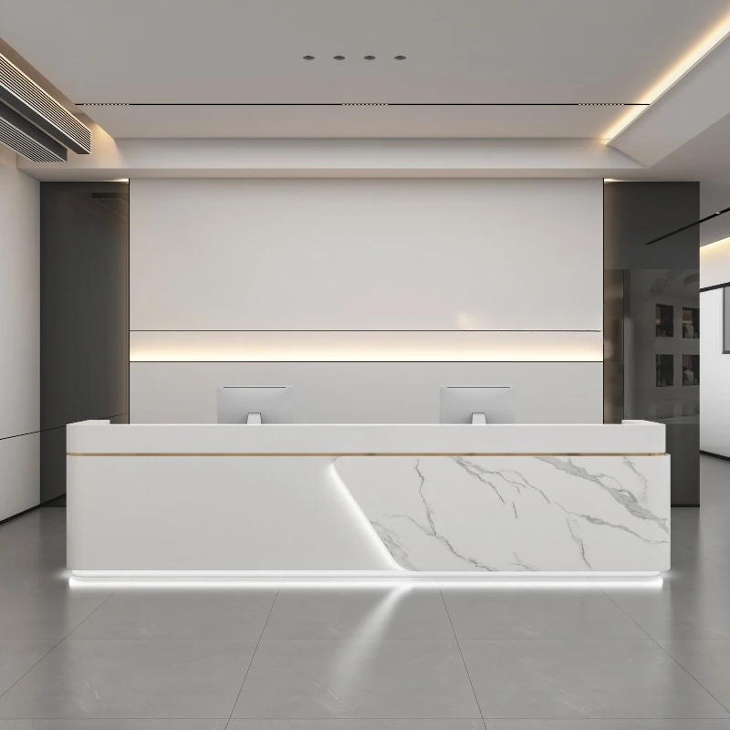 

Стойка регистрации Стойка для хранения красоты Подиум Стойки регистрации Кафедра Искусственная доска Мебель Recepción MHJDT