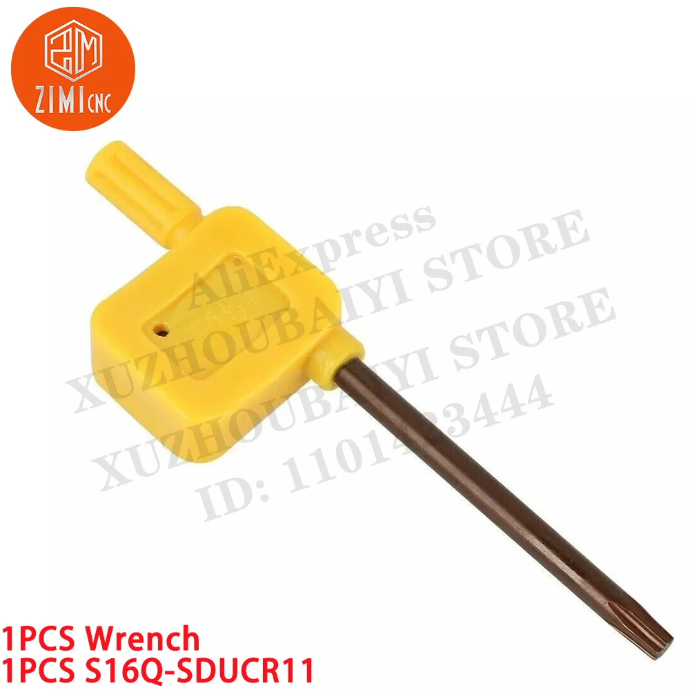 1PC S16Q-SDUCR11 선반 내부 선삭 공구 홀더 보링바 DCMT11의 경우 초경 인서트 금속 선반 CNC 기계 자르는 기계