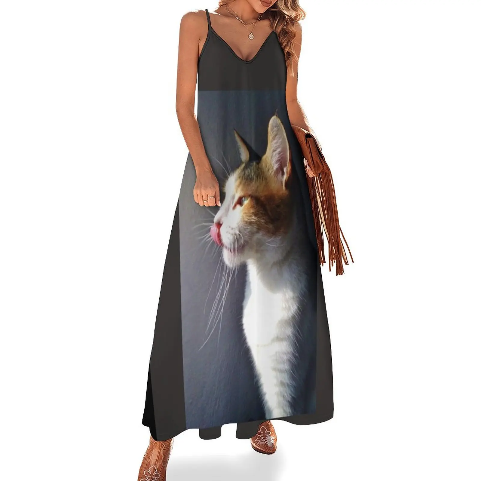 

My friend Lily's cat Sleeveless Dress birthday dress for women summer clothes for women women's summer clothing 2024