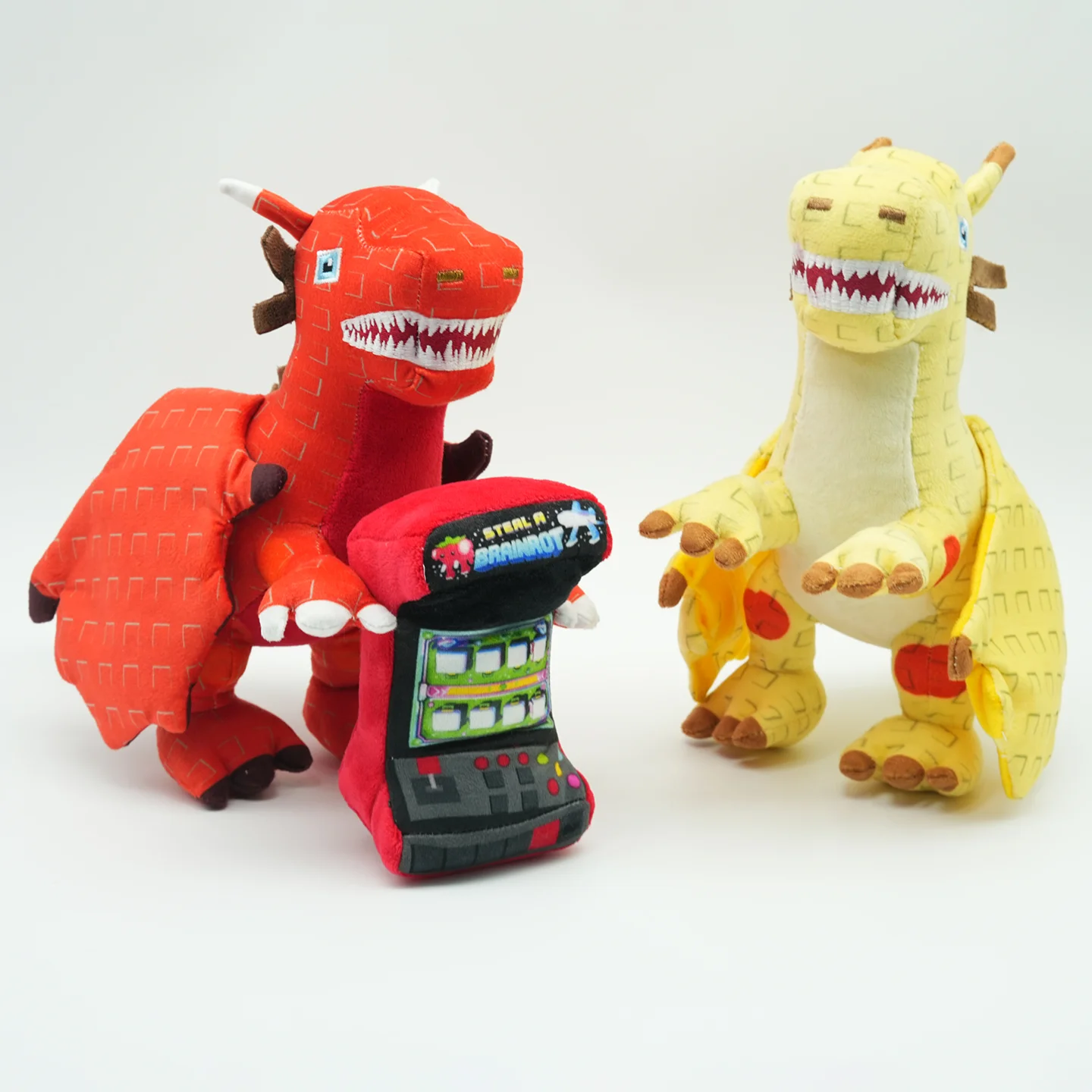 TreasuringU Neues Plants VS Brainrot Plüschtier Monster mit drei Köpfen Stoffpuppe Drache Brainrot-Puppe Spielzeug Geschenke – Detail 3