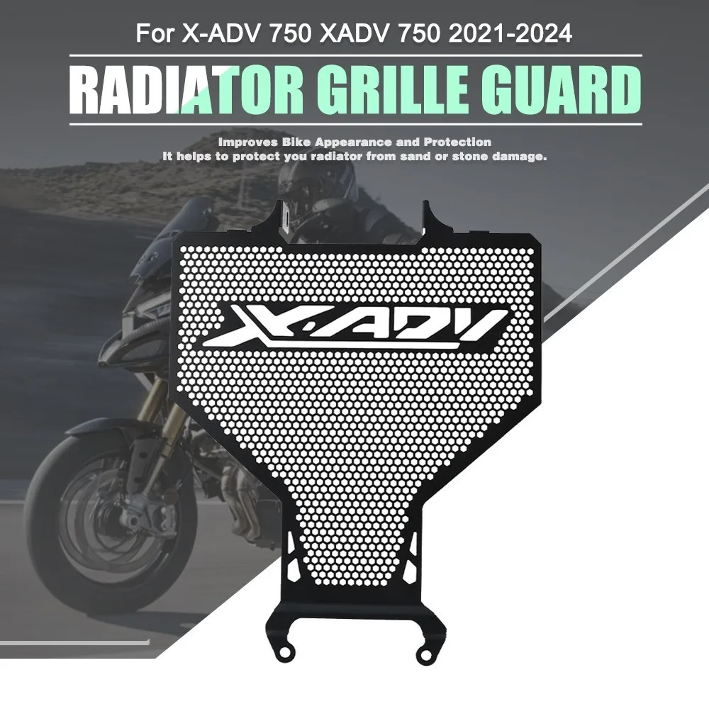 

For HONDA X-ADV 750 XADV 750 2021-2024 2025 Motorcycle Radiator Cover Grill Oil Cooler Guard Protective Motorcycle Accessories
