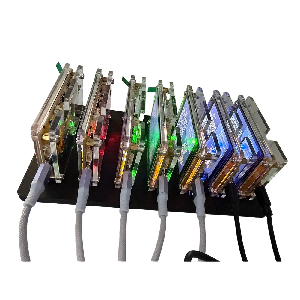 

Майнер Nerdminer 7000KH/S +7 слотов, улучшенная базовая конфигурация, 2,8-дюймовый смарт-дисплей, для домашнего соло-майнинга Bitcoin (BTC)