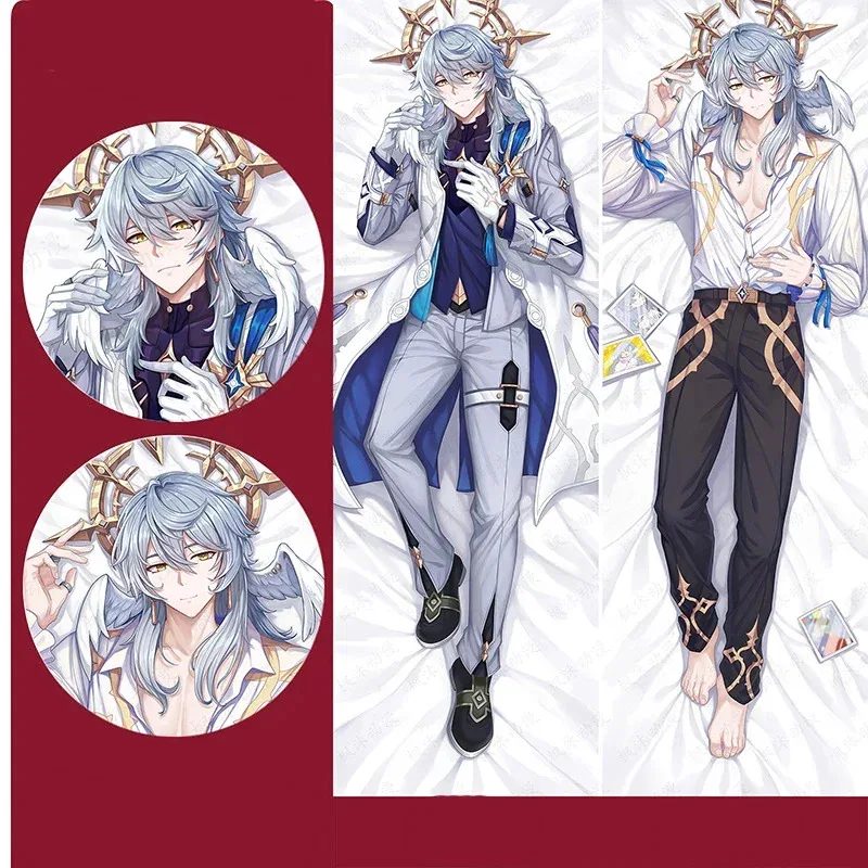 

Косплей Honkai: Star Rail Sunday Косплей Обнимающая наволочка для тела 2-сторонняя обнимающая наволочка из персиковой кожи Sunday Длинная подушка для тела Аниме