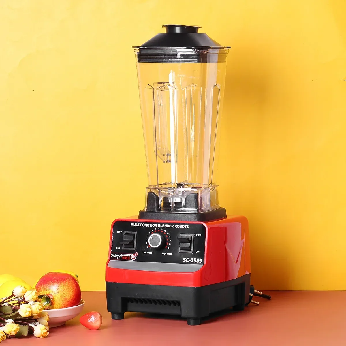 2.5l Kitchen Blender Professional Heavy Duty Commercial Mixer Juicer 32000rpm Speed Grinder Ice Smoothies Coffee Maker Bpa Free