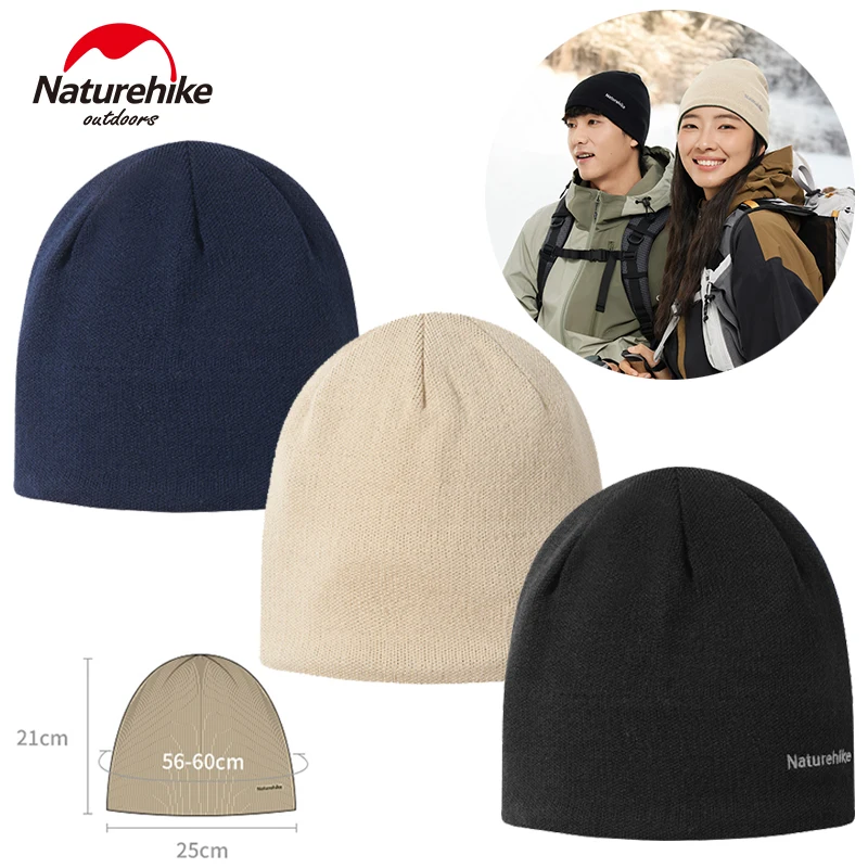 

Вязаная шапка Naturehike из мериносовой шерсти -10~5 ℃ Мягкая зимняя теплая кепка унисекс с широкими полями для альпинизма и катания на лыжах на открытом воздухе
