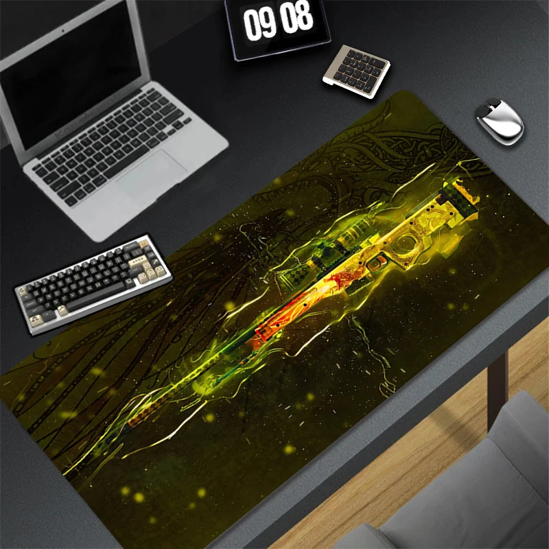 

Mouse Pad C-counter Strike Extended Gaming Mousepad With Stitched Edges Desk Mat Non-Slip Base Computer Keyboard Pad For Laptop