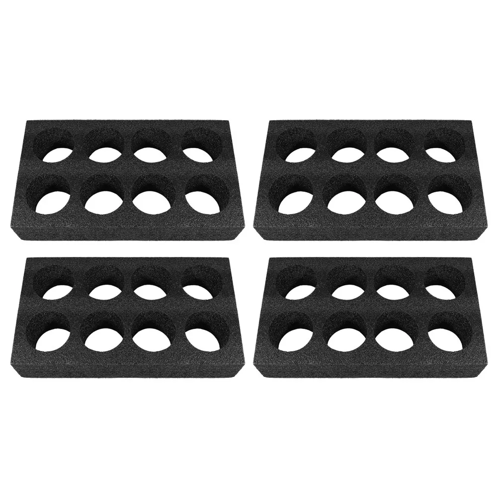 

4 Pcs Cup Tray 8 Holes Anti Collision Practical Drink Delivery Coffee Carrier Beverage Holder Suitable Parties Picnics Home