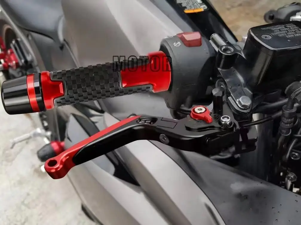 RS 125 1996 1997-2005 Motorcycle Adjustable Brake Clutch Levers Handle bar grips ends For APRILIA RS125 2006 2007 2008 2009 2010