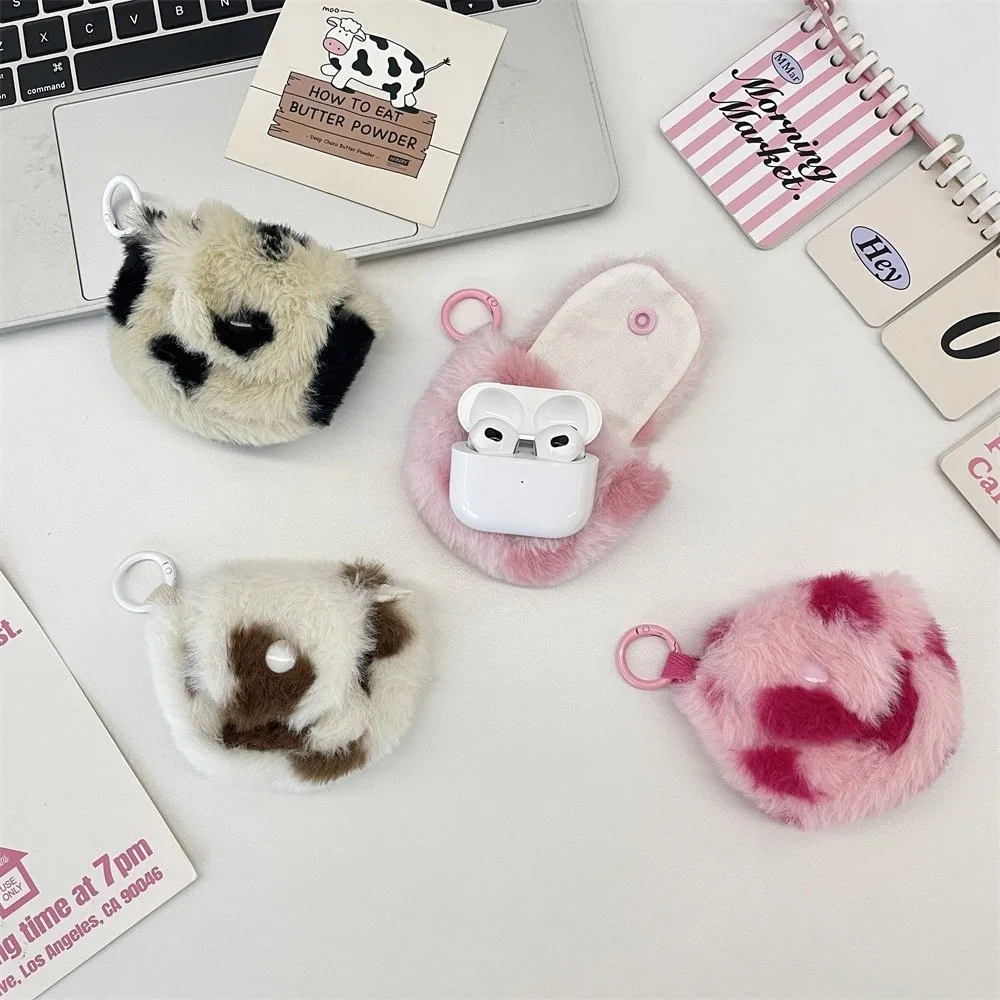 Tragbare Aufbewahrungstasche für Kopfhörer, Mini-Geldbörse mit Druckknopf, Liebesherz, Bluetooth-Headset-Hülle für Frauen und Mädchen