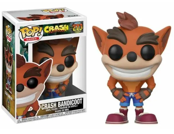 Funko pop Crash Bandicoot 273# Vinyl Action Figures Collection Model Toys for Children Birthday gift