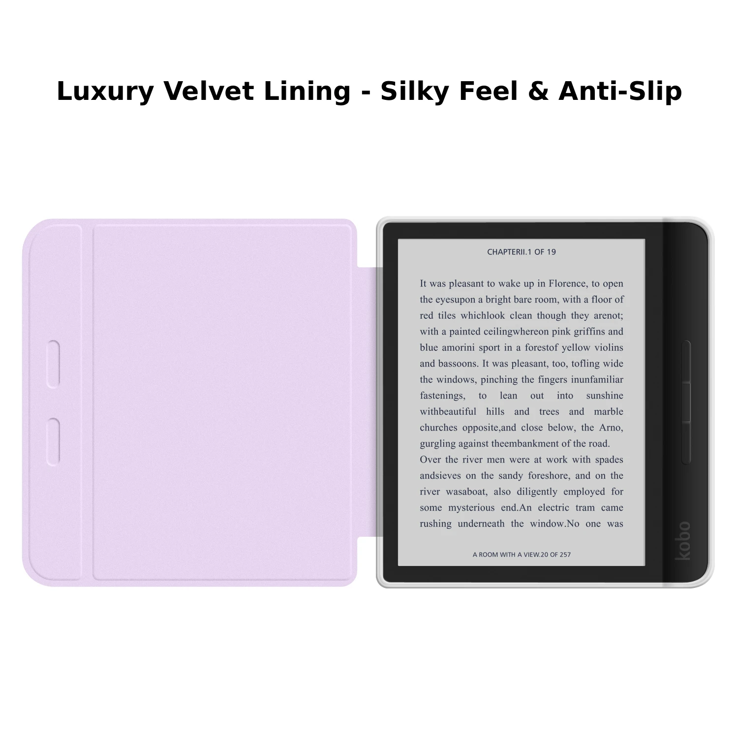 For KOBO Libra Colour/Libra 2 Case+Screen Protector 360° Rotatable