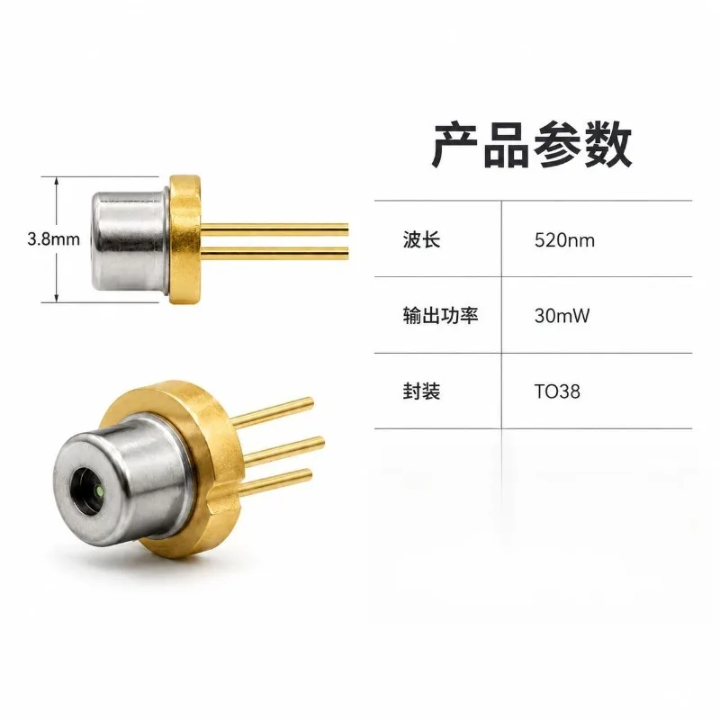 520Nm diode TO38 package