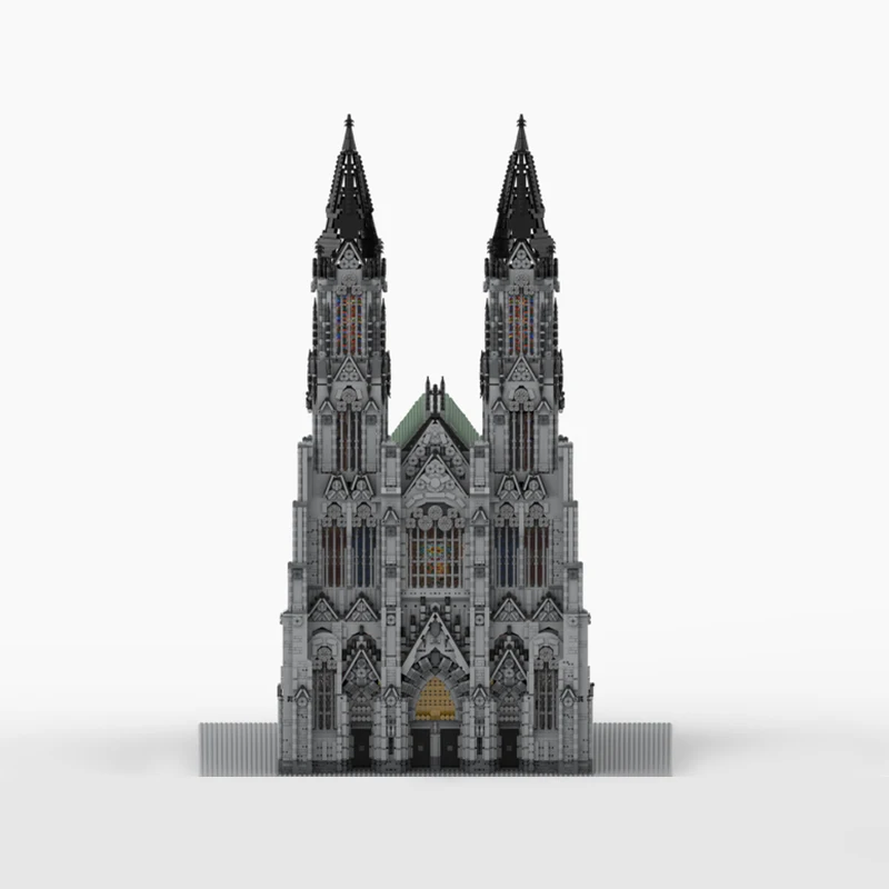 29682pcs Medieval Fortress Model Moc Building Bricks Cologne Cathedral Modular DIY Sets Assembly Blocks Toys Christmas Gifts