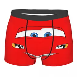 Боксеры Happy Cars Lightning McQueen мужские, шорты с 3D рисунком, нижнее белье, дышащие мягкие трусы