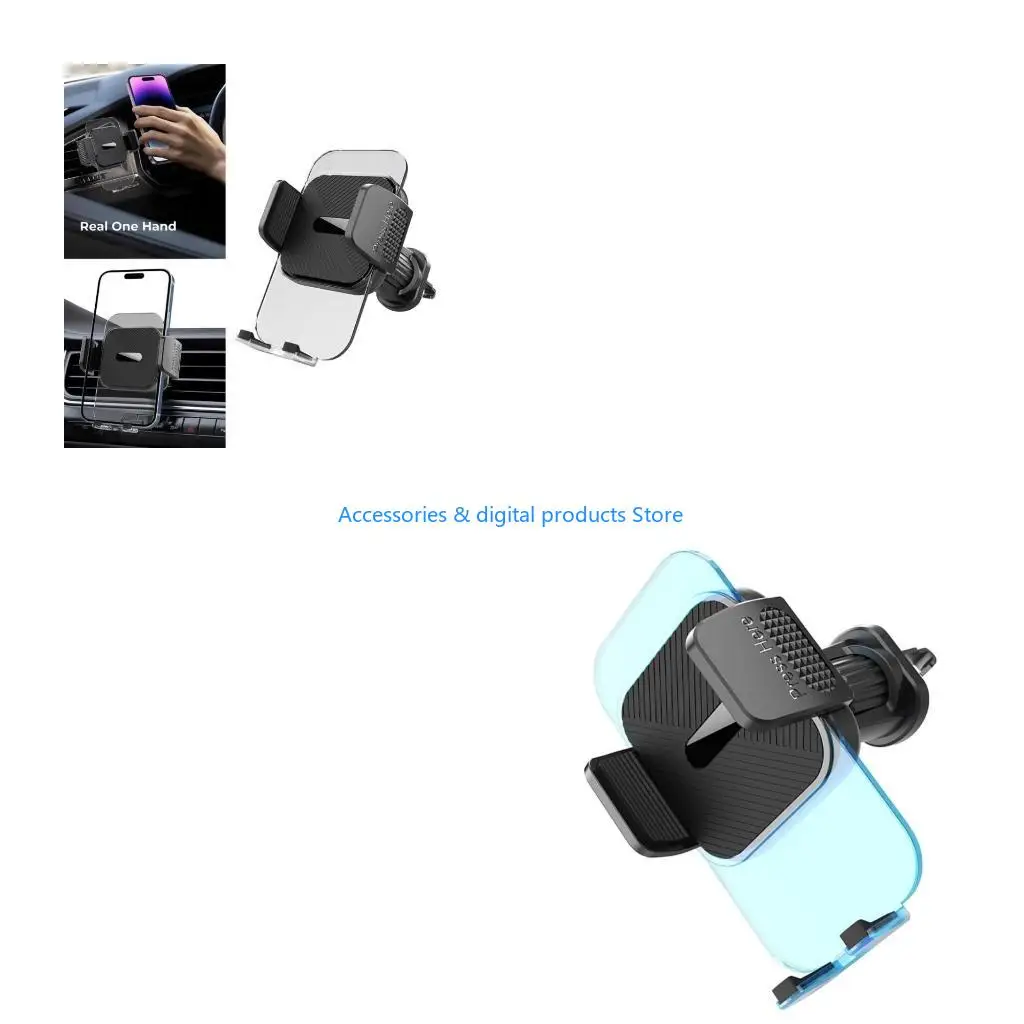 77JD Universal 360 Rotación Interior del coche Soporte navegación para teléfono móvil Soporte cuna