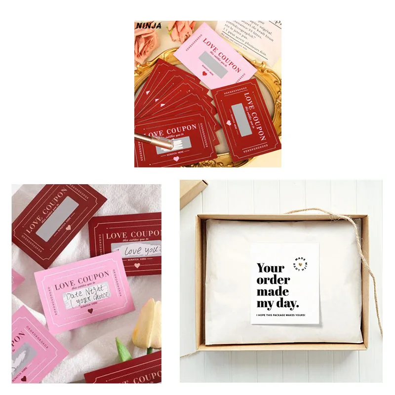 

Romantic Scratch Off Love Coupon Cards for Couples DIY Valentine's Gift Idea Date Night Fun Activity Wedding Anniversary