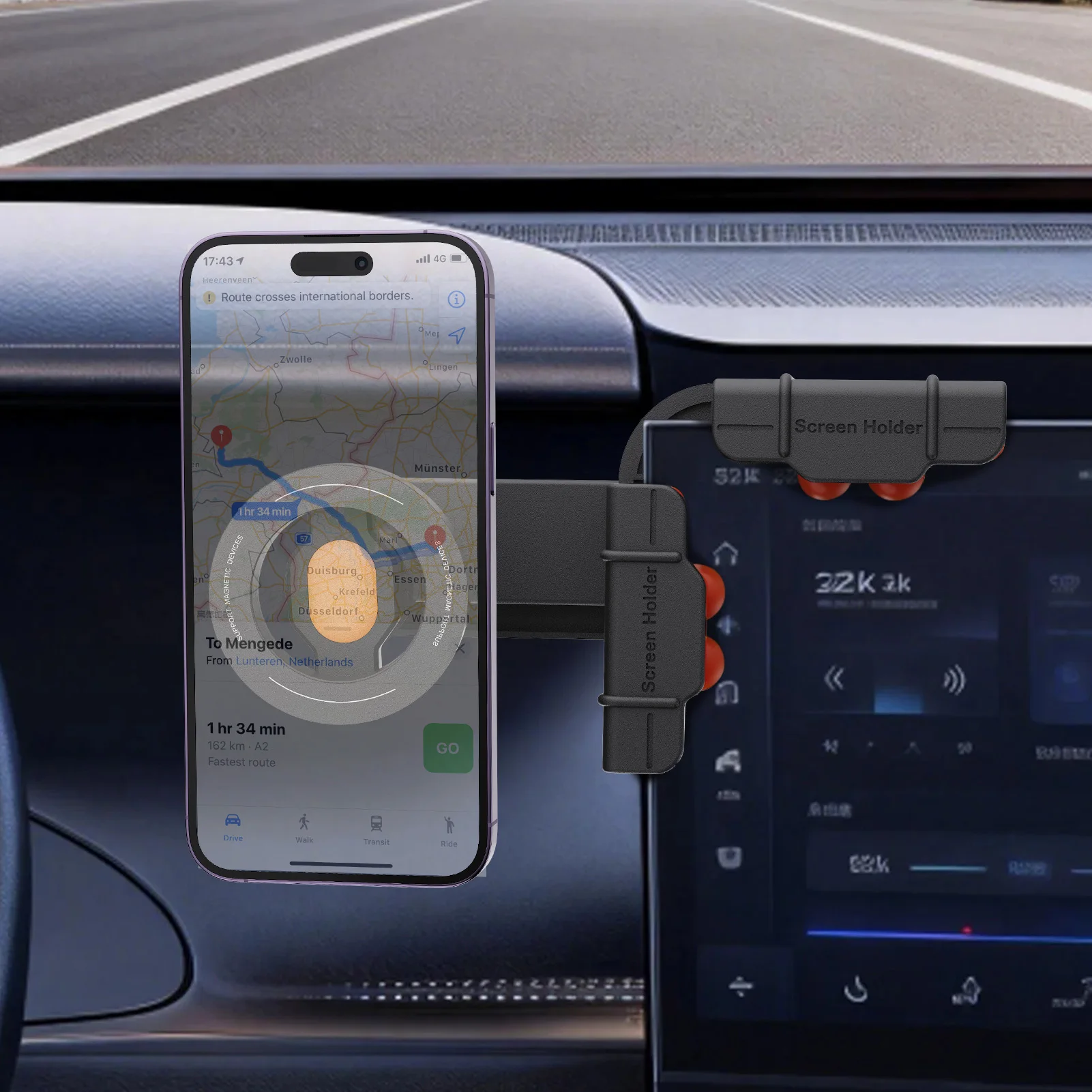 Homhu Autotelefonhalter, drehbare magnetische Stützhalterung, Tesla Model Y Model 3, New Energy Car Center Control Screen Dedicated