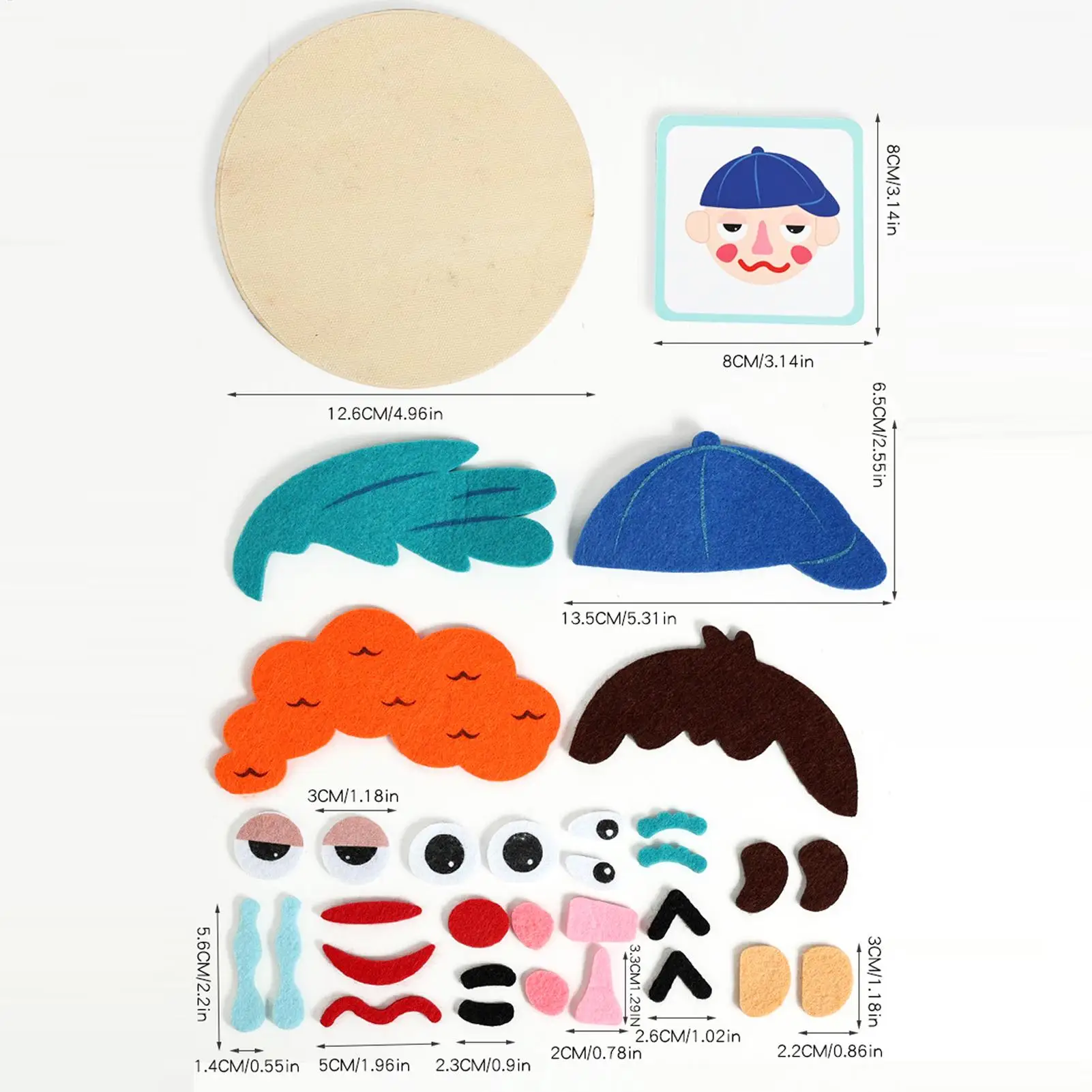 Face Puzzle Giocattolo educativo Gioco di sviluppo emotivo con schede flash Giocattolo di apprendimento emotivo sociale per bambini in età prescolare