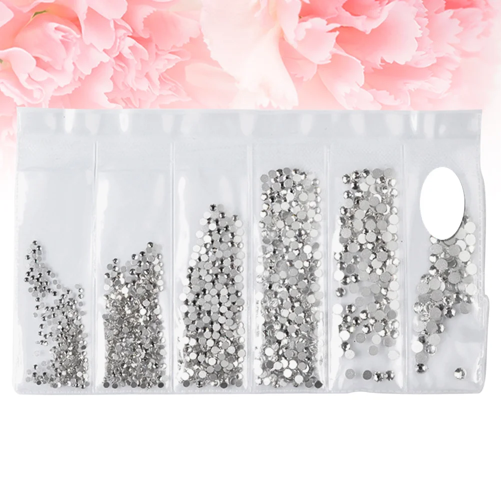 

1364Pcs Fashionable Nail Gems Decorative DIY Manicure Kit Elegant Nail Art Supplies for Women Lady Gift Idea White