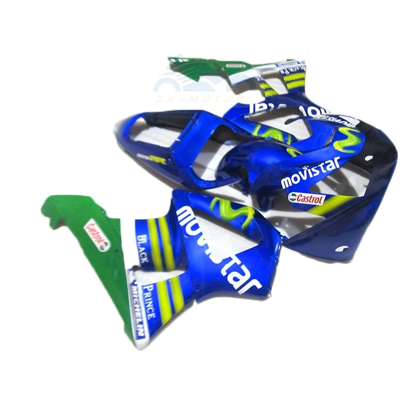 

Новые комплекты обтекателей по индивидуальному заказу для Honda CBR900RR CBR929RR 2000 2001, сине-зеленый комплект обтекателей CBR 929 RR 00 01 RM03