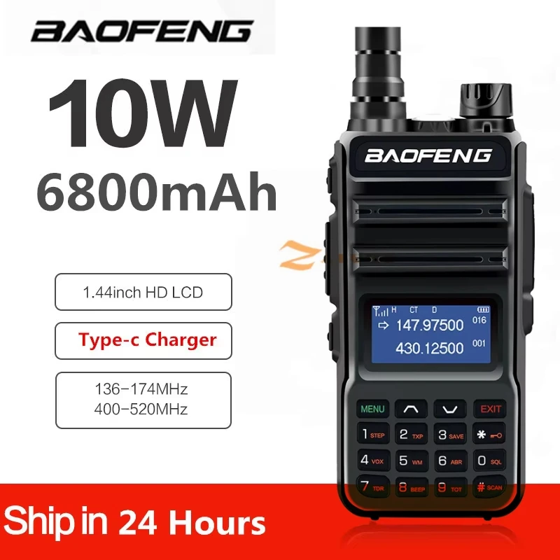 BaoFeng  UV10R Pro 10W Walkie Talkie Transmitter Long Range UV-10R pro Two Way Radio  VHF UHF 136-174Mhz 400-520Mhz Dual Band