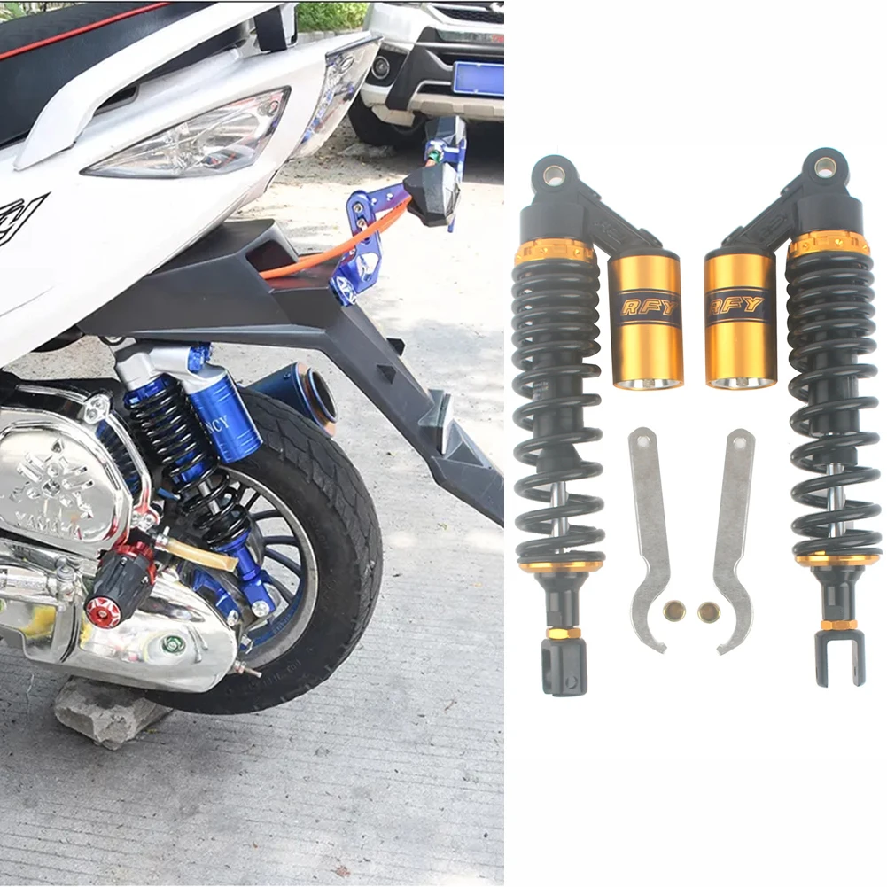 

Pair 320mm Motorcycle Air Shock Absorbers Universal Fit For Honda Suzuki ATV Go Kart Quad Dirt Sport Bikes Eye To Clevis