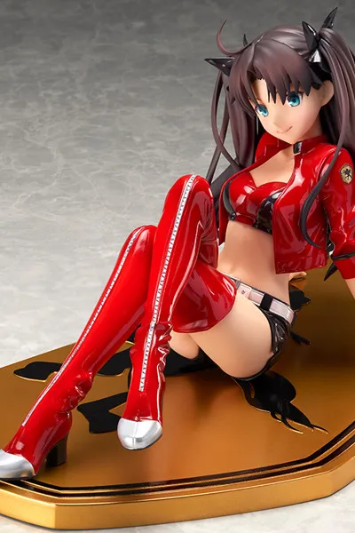 No box 100% Japanese original anime figure Tohsaka Rin Racing ver action figure collectible model toy for boys