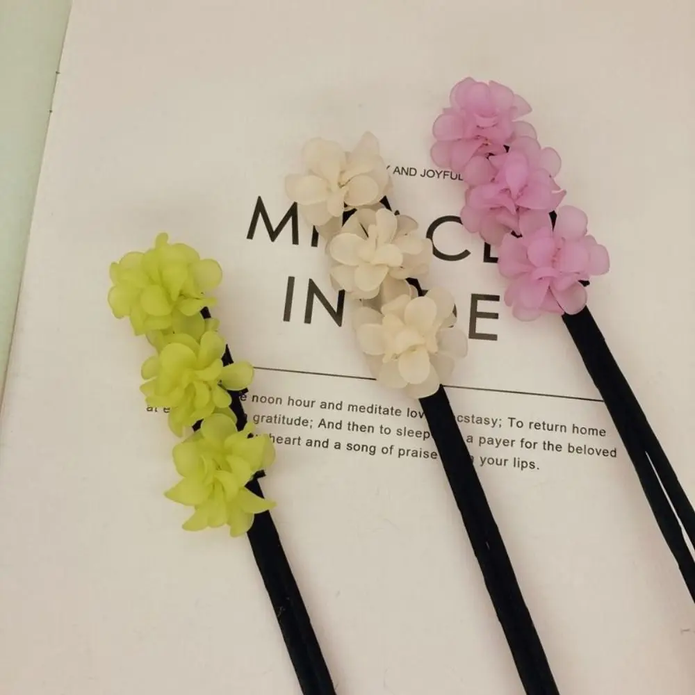 ربطات شعر خيالية مطاطية للفتيات ، ربطات أنيقة ، مجعد ، صانع كعكة ، عكازة زهور